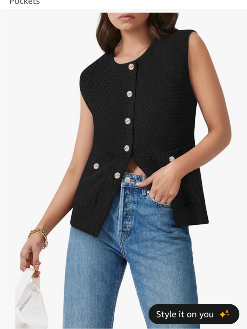 Sleeveless sweater
